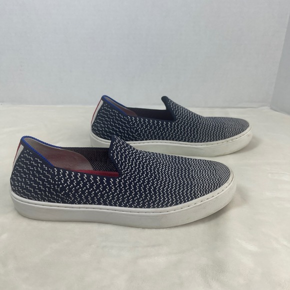 Rothy's Maritime Gradient Sneakers Womens 7 Navy Blue Slip On Comfort - Picture 4 of 14
